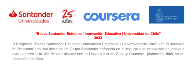 Beca Santander - Innovación Educativa - U. de Chile